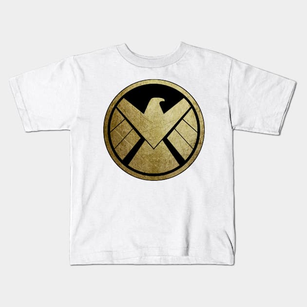 Shield Of Justice Kids T-Shirt by Vitalitee